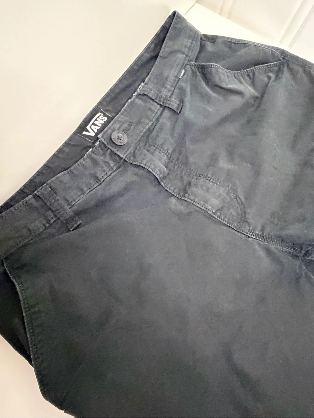 Vans Men’s Black Chinos - Straight Leg